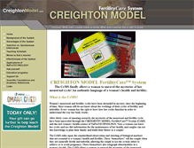 Tablet Screenshot of creightonmodel.com